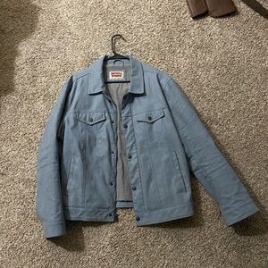 Levi’s blue suede trucker jacket